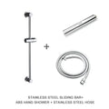 Ensemble Douche Barre Ajustable Inox Argenté Hauteur sur Mesure – Spalys
