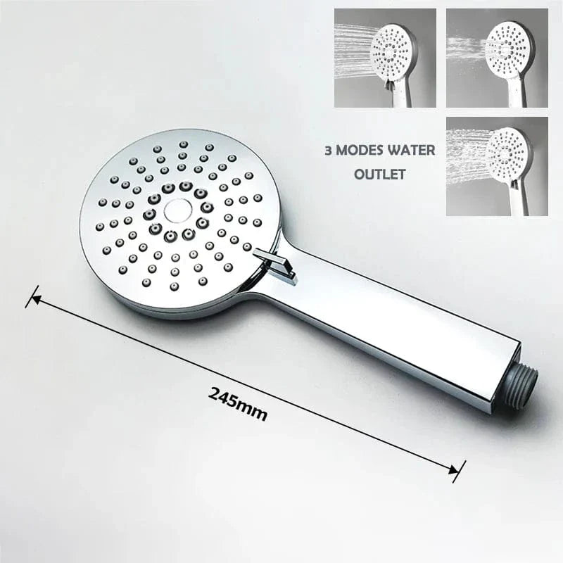 Ensemble Douche Barre Ajustable Inox Argenté Hauteur sur Mesure – Spalys