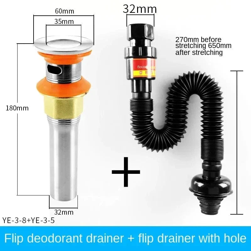 Siphon Évier Déodorant Barrière Anti-Odeurs Durable – Silka