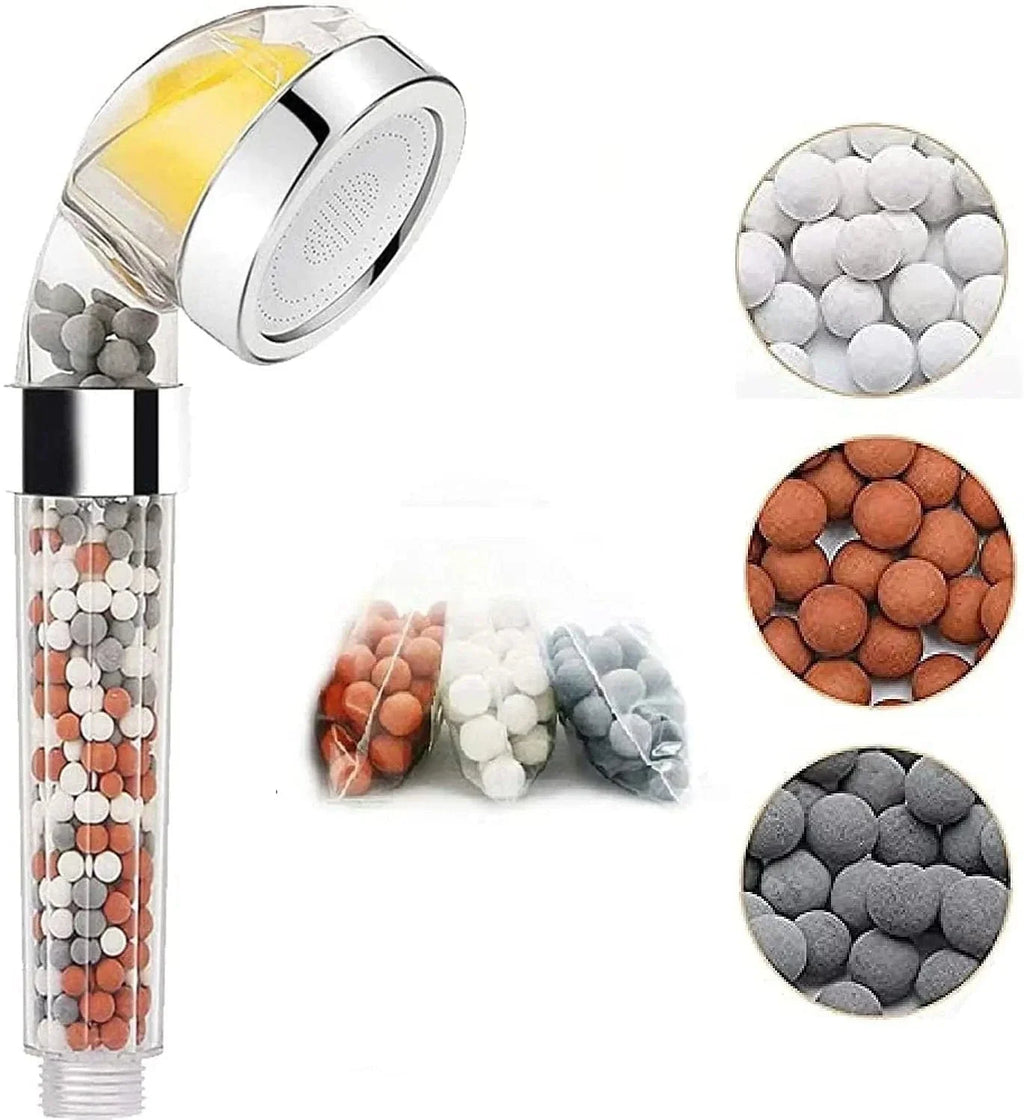 Filtre Anticalcaire Pommeau de Douche Perles Minérales Peau Douce – Pluvia