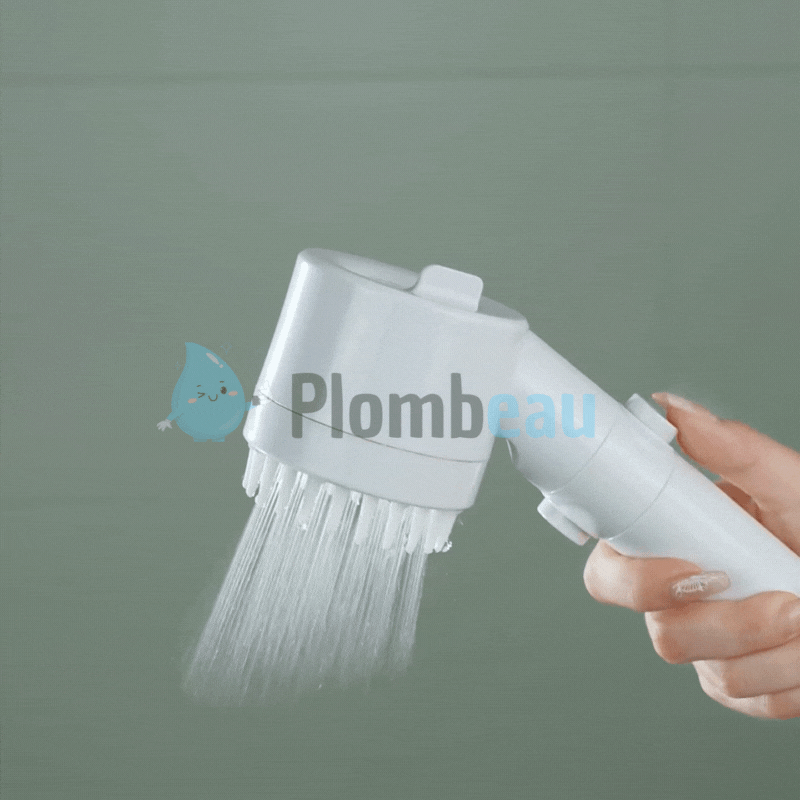 Pommeau de Douche Blanc Économique Design Élégant Salle de Bain – Pluvia