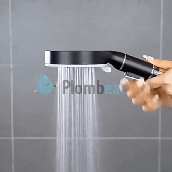 Pommeau de Douche Filtrant Anticalcaire Eau Pure Douche Revitalisante – Pluvia