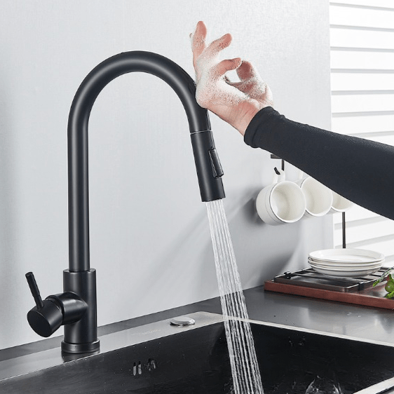 Robinet Cuisine Douchette Tactile Ouverture d'une Simple Touche – Cuvéa
