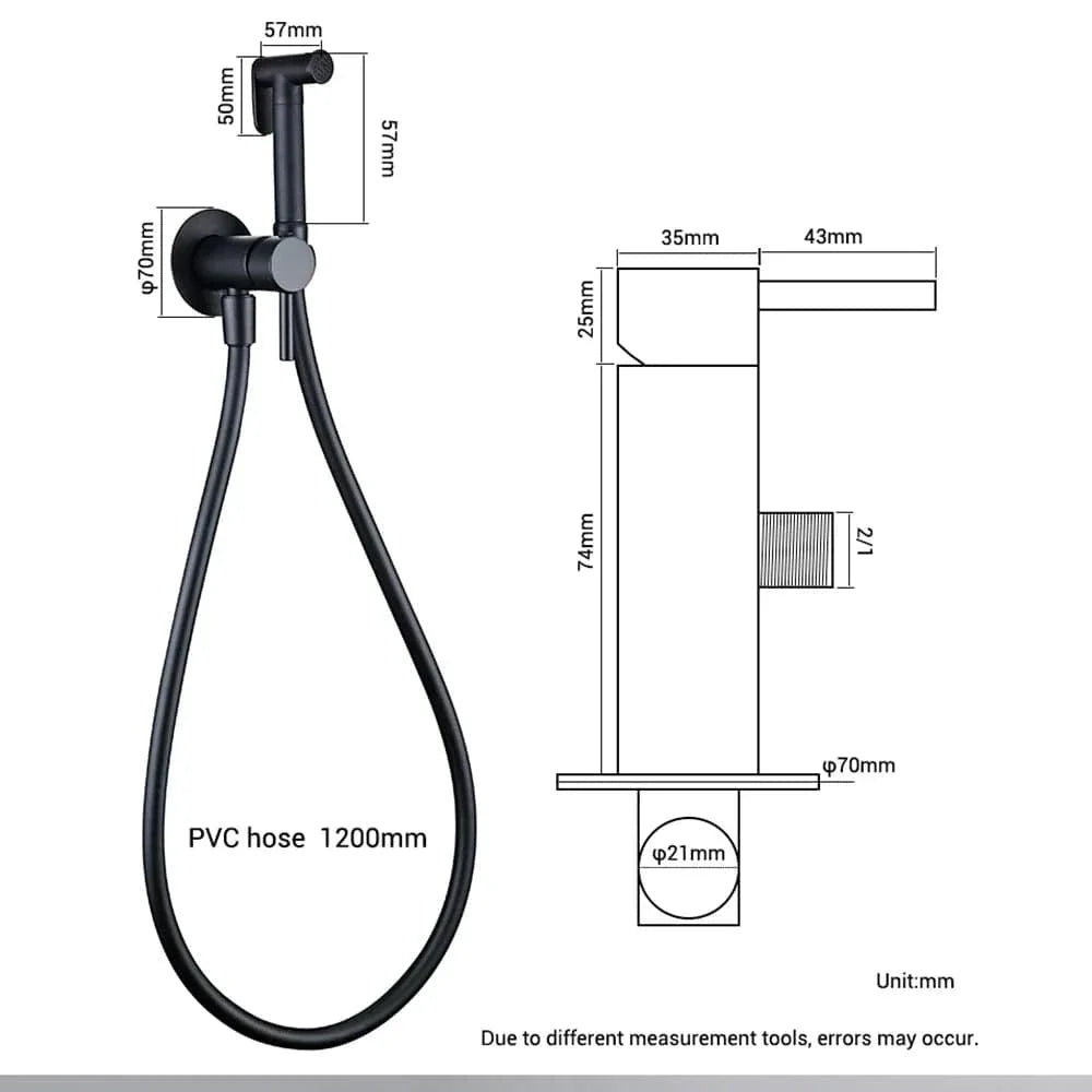 Kit Douchette WC Gris Anthracite Finition Élégante Confort – Purelia