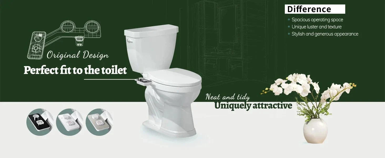 Kit WC Japonais Ultra-Fin Non Électrique Hygiène Intime Facile – Nihona