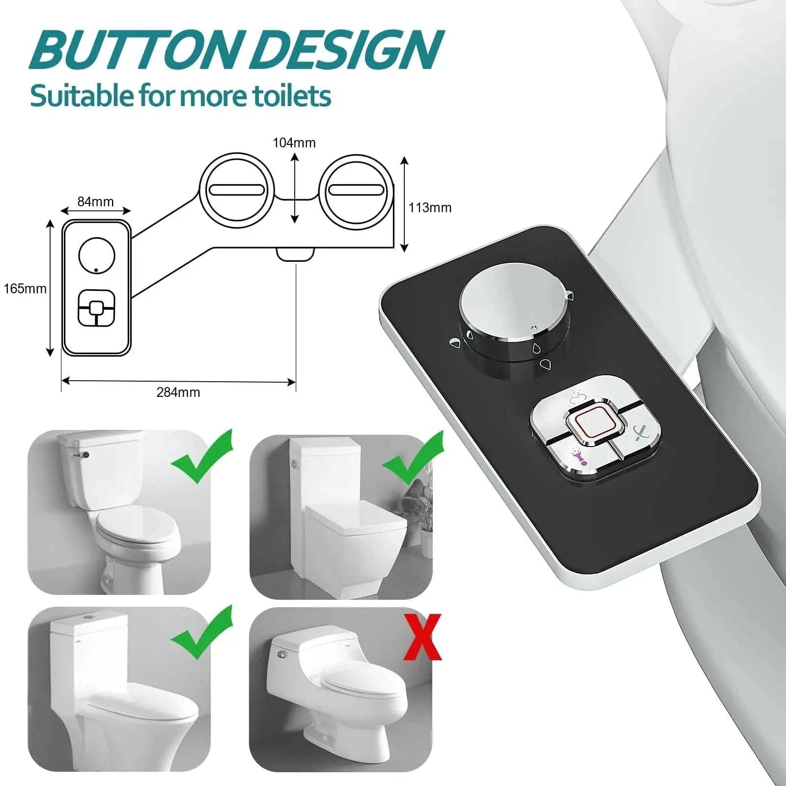 Kit WC Japonais Ultra-Fin Non Électrique Hygiène Intime Facile – Nihona