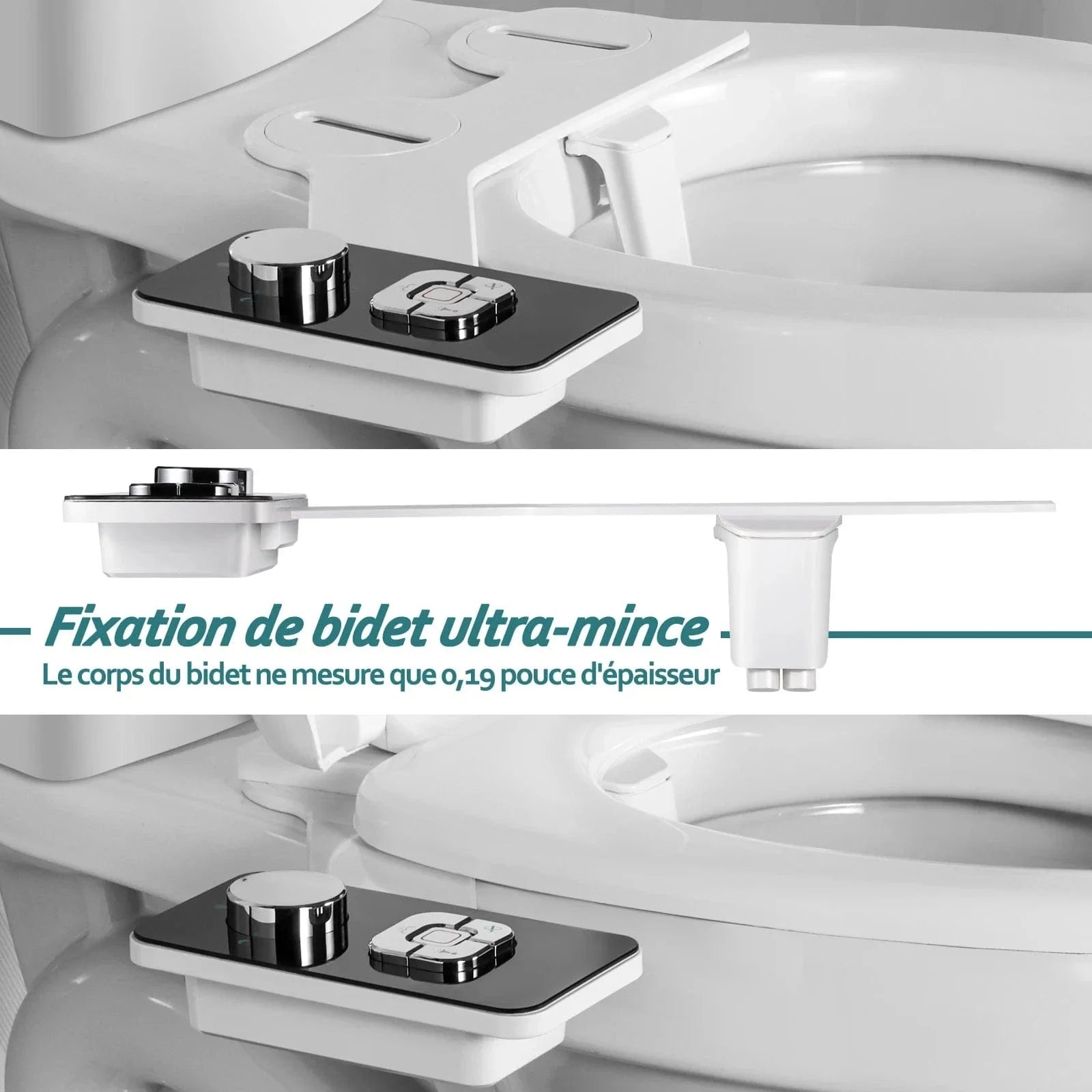 Kit WC Japonais Ultra-Fin Non Électrique Hygiène Intime Facile – Nihona