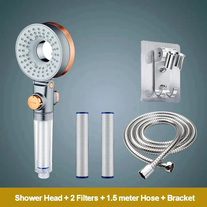 Pommeau de Douche Double Face Deux Jets en Un Économe en Eau – Pluvia