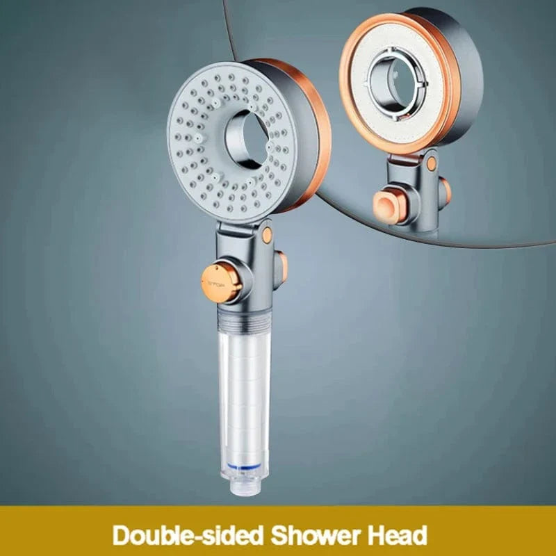 Pommeau de Douche Double Face Deux Jets en Un Économe en Eau – Pluvia