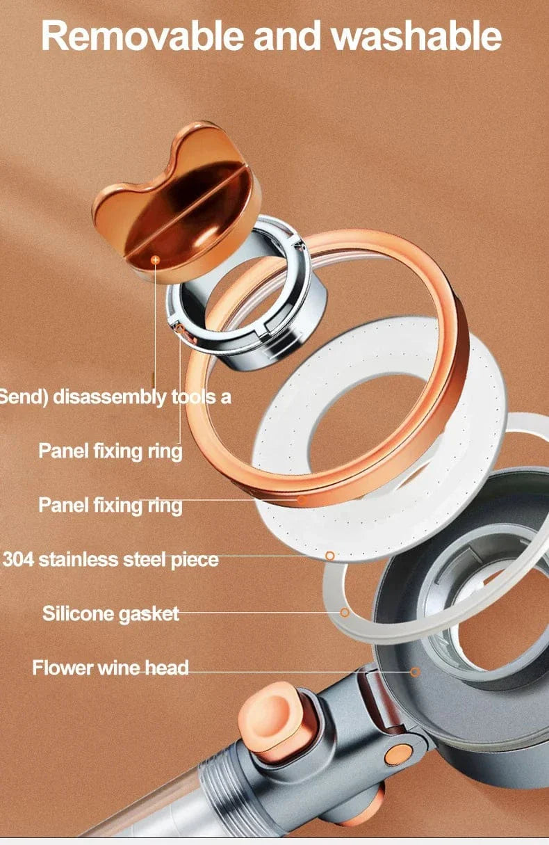 Pommeau de Douche Double Face Deux Jets en Un Économe en Eau – Pluvia