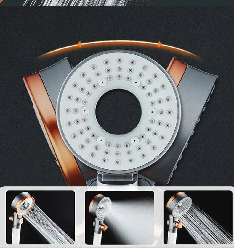 Pommeau de Douche Double Face Deux Jets en Un Économe en Eau – Pluvia