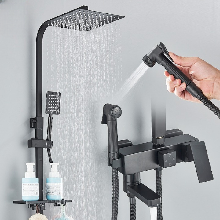 Pommeau de Douche 4-en-1 Quatre Jets pour Chaque Envie – Pluvia