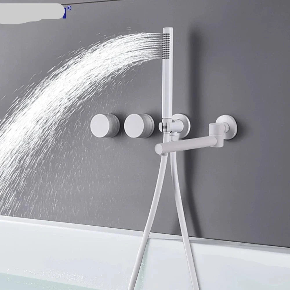 Mitigeur Baignoire Encastrable Noir Brossé Laiton Massif Pose Discrète – Vertane
