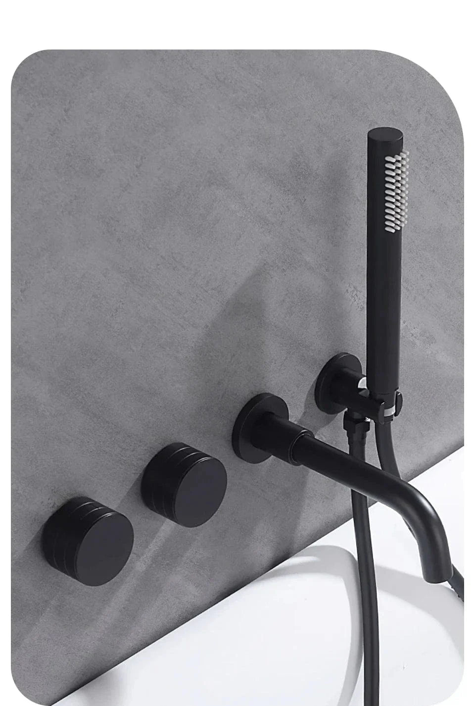 Mitigeur Baignoire Encastrable Noir Brossé Laiton Massif Pose Discrète – Vertane