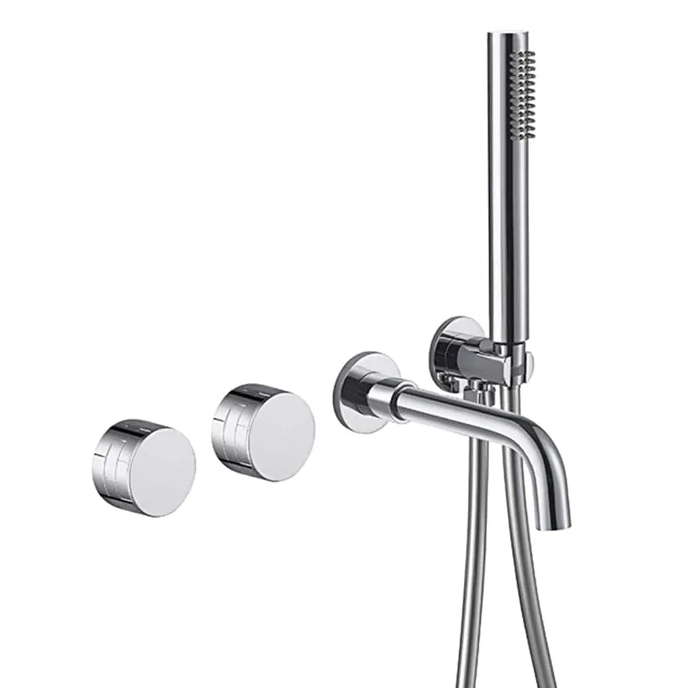 Mitigeur Baignoire Encastrable Noir Brossé Laiton Massif Pose Discrète – Vertane