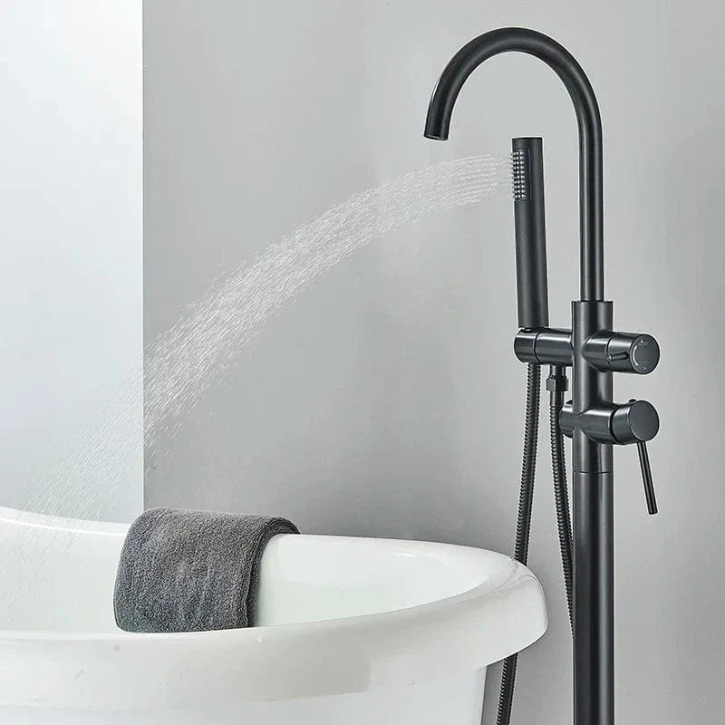 Mitigeur Baignoire Îlot Finition Laquée Élégance Contemporaine – Vertane