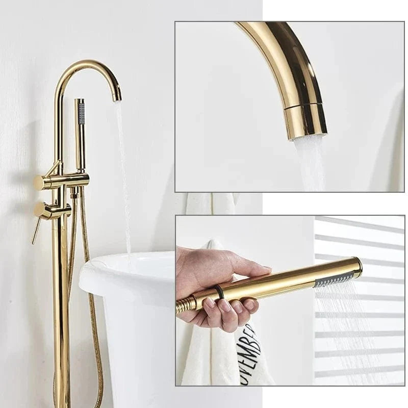 Mitigeur Baignoire Îlot Finition Laquée Élégance Contemporaine – Vertane