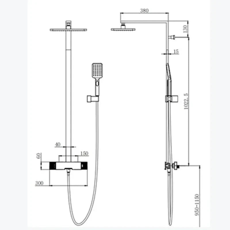 Mitigeur Colonne de Douche Ensemble Complet Prêt à Installer – Torrenta