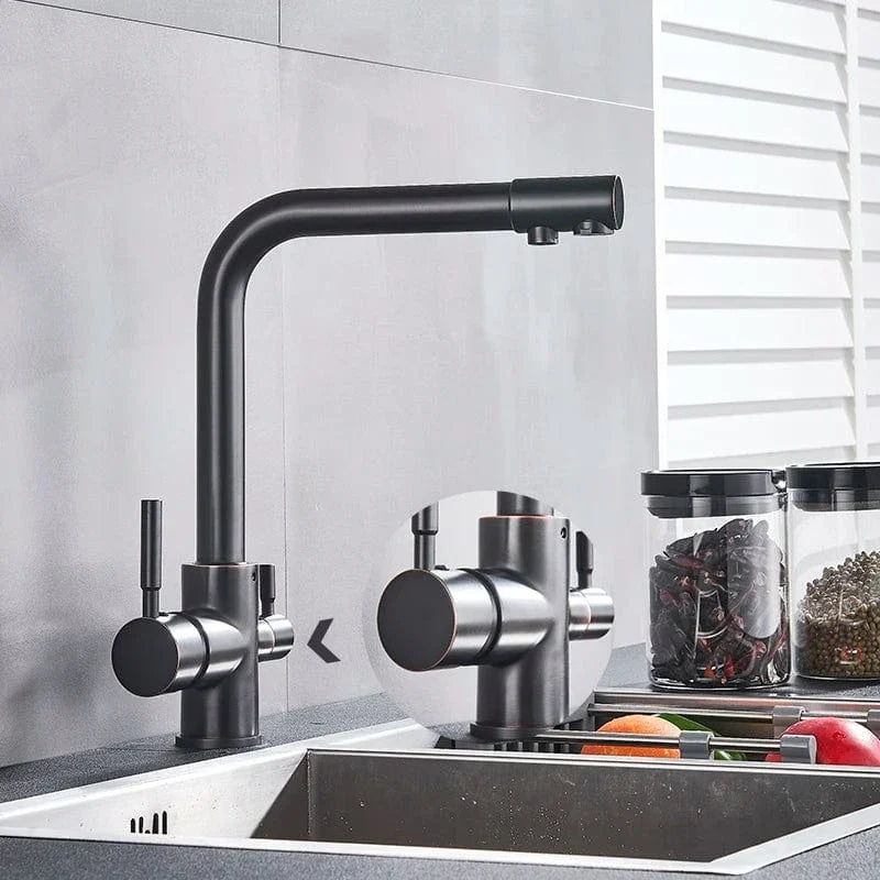 Mitigeur Cuisine 3 Voies Eau Filtrée et Courante Séparées – Cuvéa