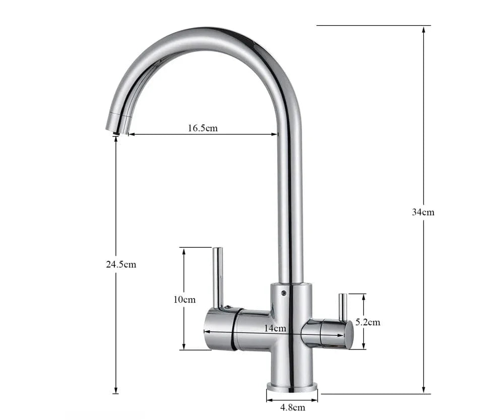 Mitigeur Cuisine 3 Voies Eau Filtrée et Courante Séparées – Cuvéa