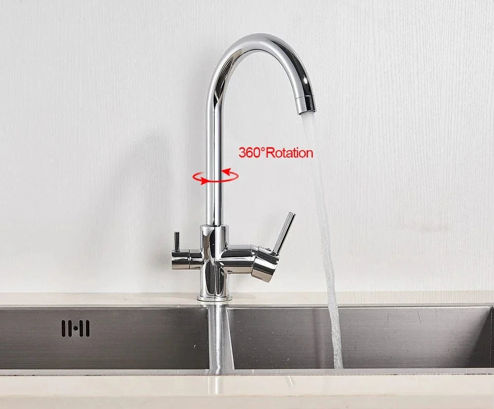 Mitigeur Cuisine 3 Voies Eau Filtrée et Courante Séparées – Cuvéa