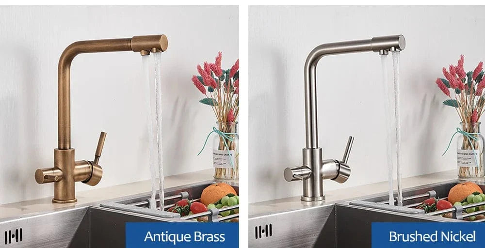 Mitigeur Cuisine 3 Voies Eau Filtrée et Courante Séparées – Cuvéa