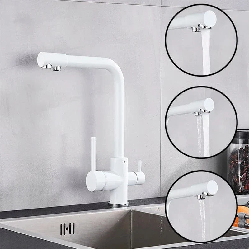 Mitigeur Cuisine 3 Voies Eau Filtrée et Courante Séparées – Cuvéa