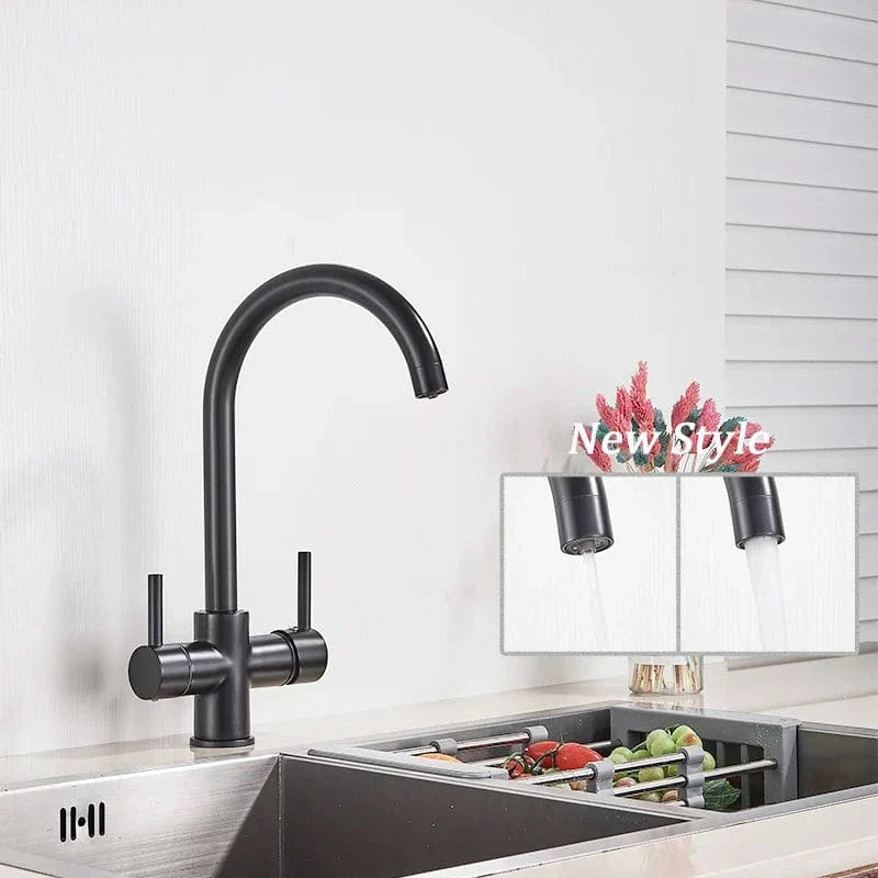 Mitigeur Cuisine 3 Voies Eau Filtrée et Courante Séparées – Cuvéa