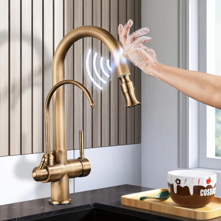Mitigeur Cuisine 3 Voies Tactile Laiton Efficacité et Élégance – Cuvéa