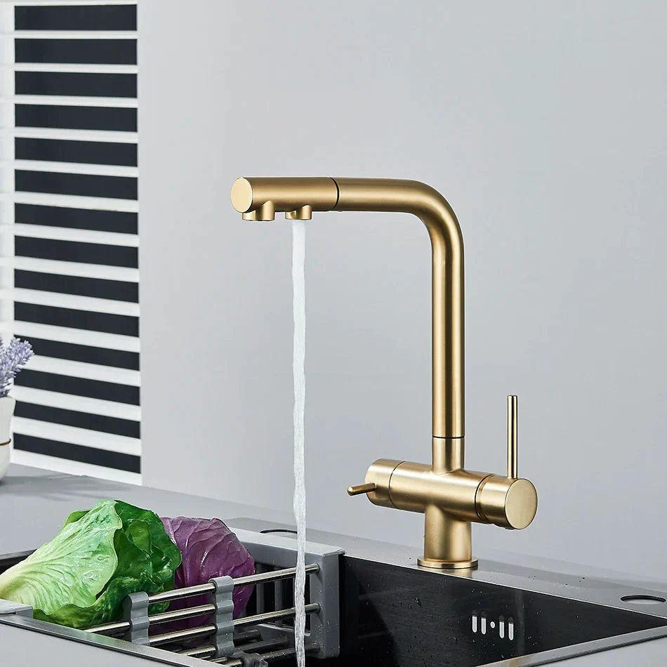 Mitigeur Cuisine Purifiant Douchette Extractible Eau Filtrée au Robinet – Cuvéa