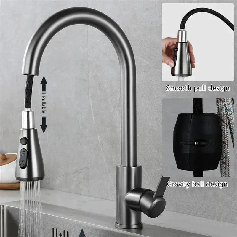 Mitigeur Cuisine avec Douchette Inox 304 Anti-Rouille Garanti – Cuvéa