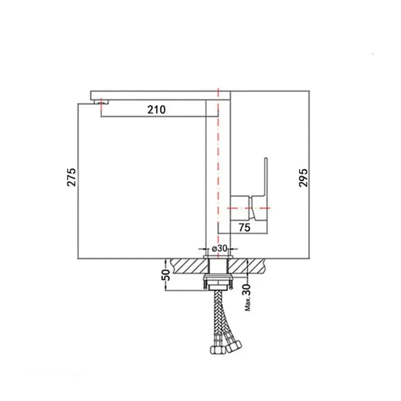 Mitigeur Cuisine Laiton Brossé Design Moderne Toucher Doux – Cuvéa