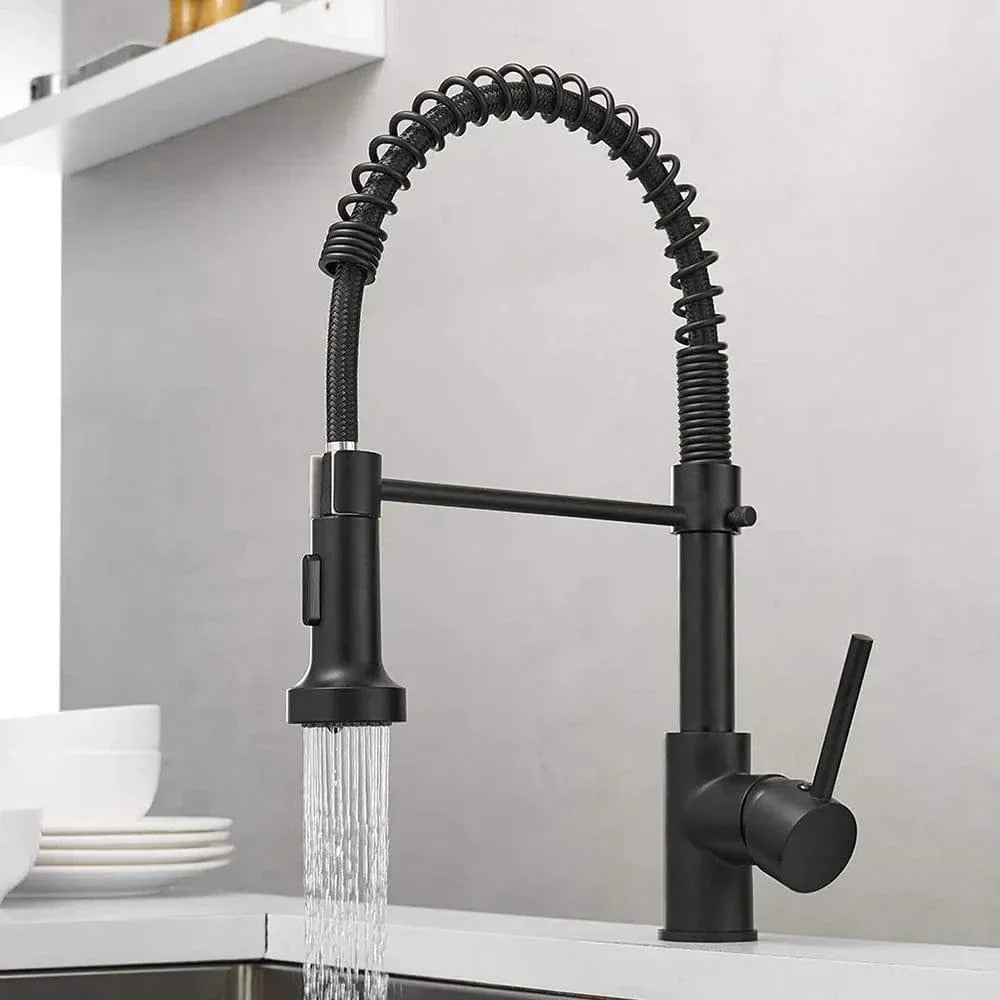 Mitigeur Cuisine Doré avec Douchette Finition Prestige Durable – Cuvéa