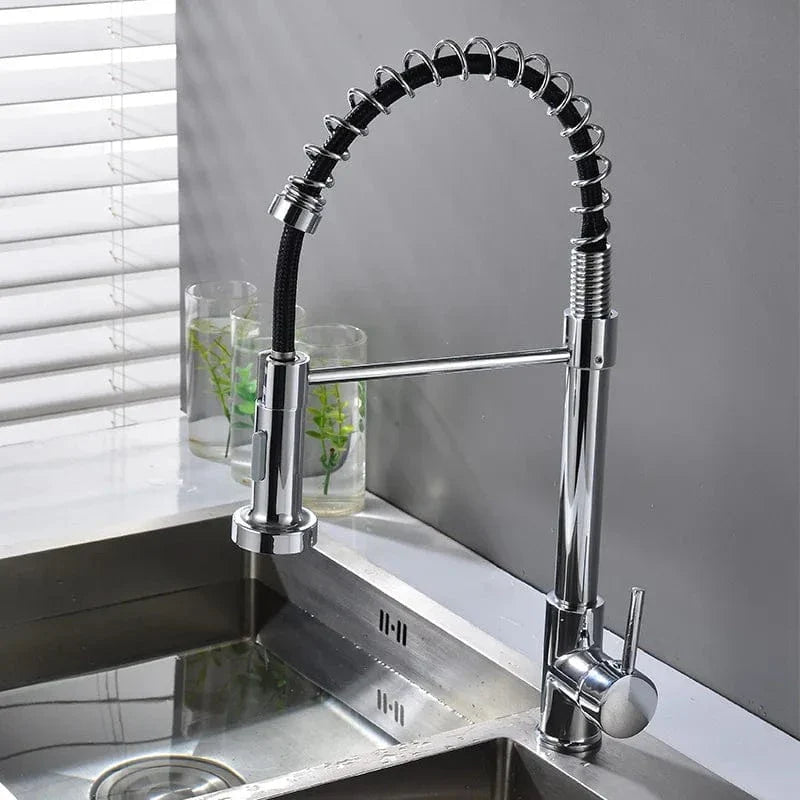 Mitigeur Cuisine Doré avec Douchette Finition Prestige Durable – Cuvéa