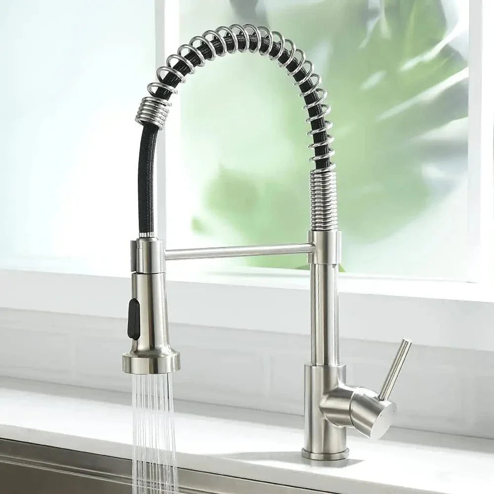 Mitigeur Cuisine Doré avec Douchette Finition Prestige Durable – Cuvéa
