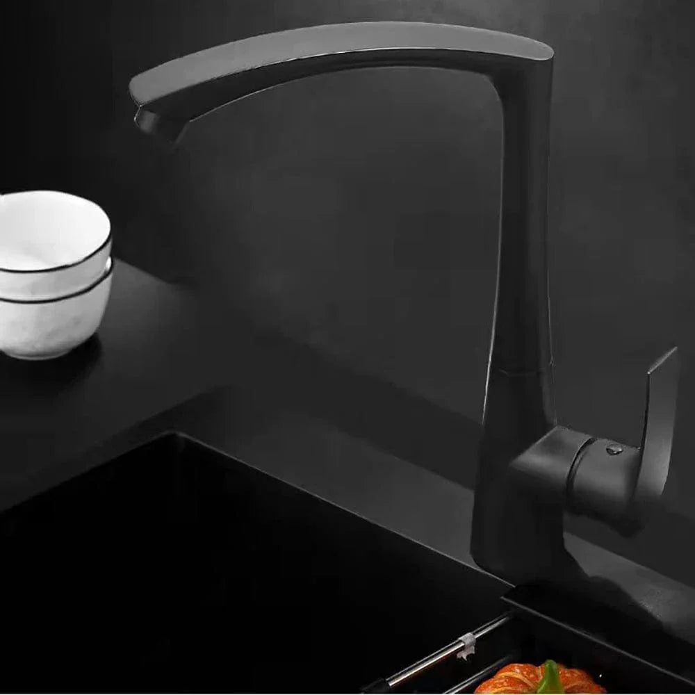 Mitigeur Cuisine Noir Finition Mate Élégance et Performance – Cuvéa
