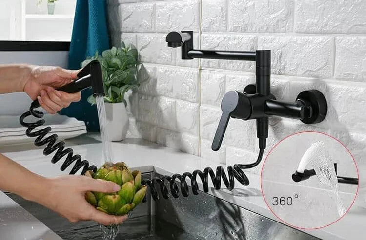 Mitigeur Cuisine Rabattable avec Douchette Gain de Place Malin – Cuvéa