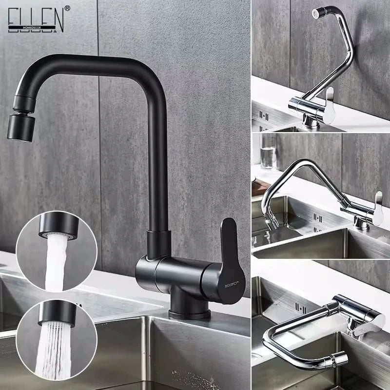 Mitigeur Cuisine Rabattable Noir Design Moderne Sous Fenêtre – Cuvéa