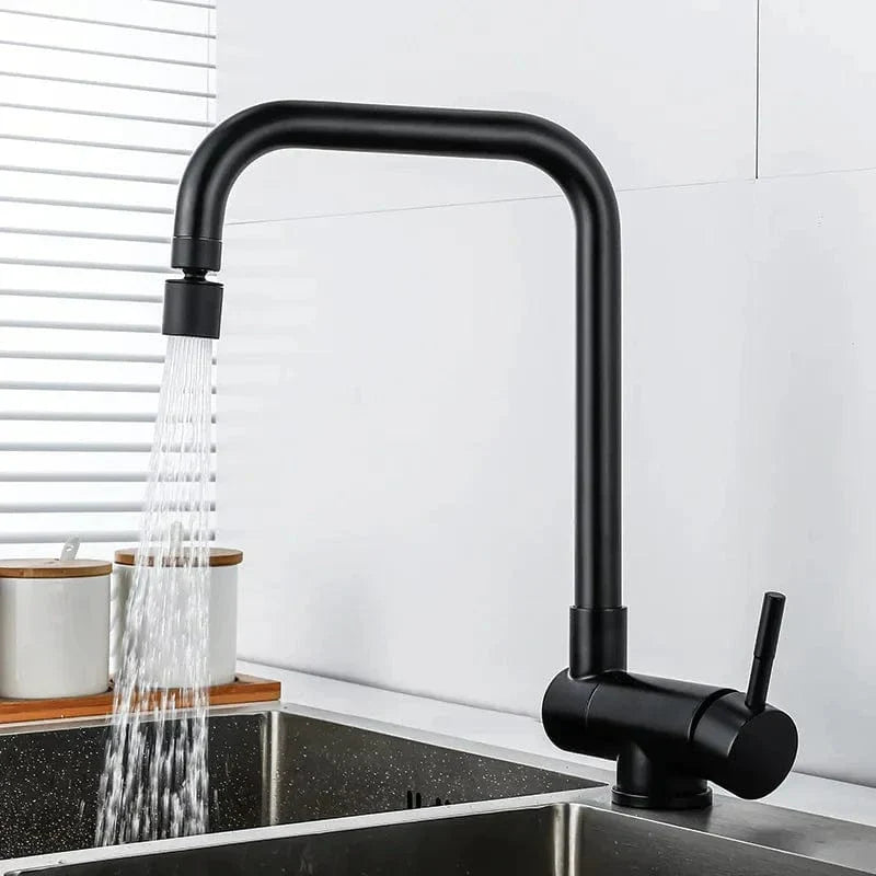 Mitigeur Cuisine Rabattable Noir Design Moderne Sous Fenêtre – Cuvéa