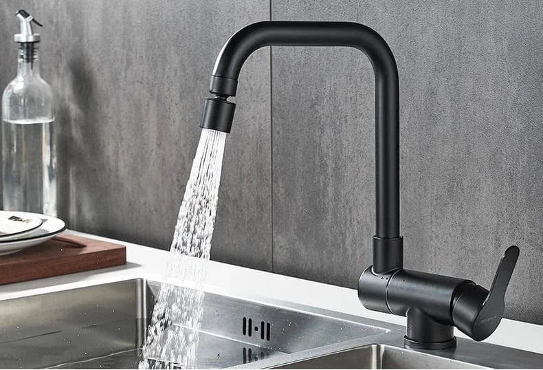 Mitigeur Cuisine Rabattable Noir Design Moderne Sous Fenêtre – Cuvéa