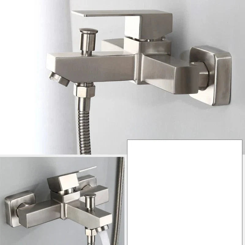 Mitigeur Baignoire Inox Résiste à l'Humidité Élégance Durable – Vertane