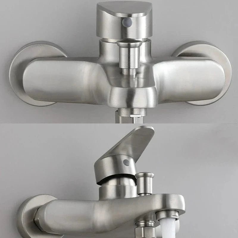Mitigeur Baignoire Inox Résiste à l'Humidité Élégance Durable – Vertane