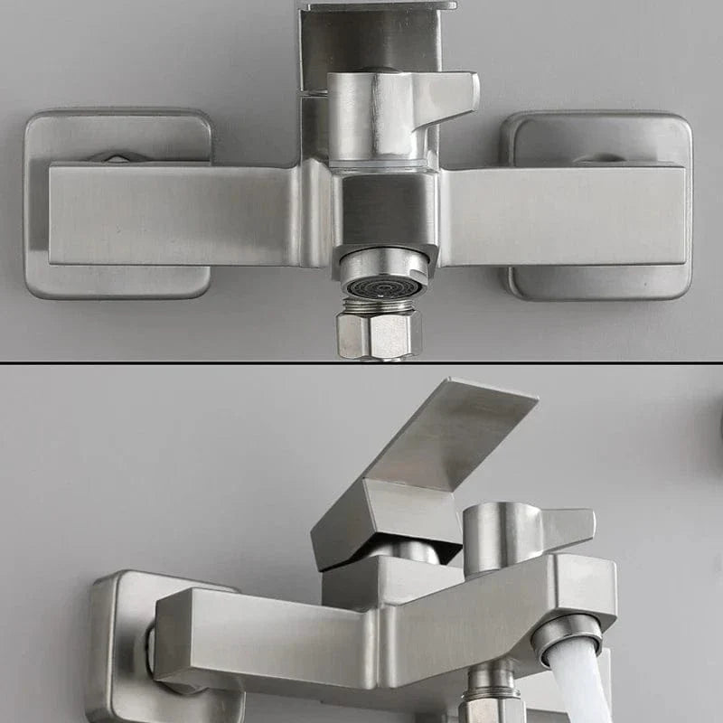 Mitigeur Baignoire Inox Résiste à l'Humidité Élégance Durable – Vertane