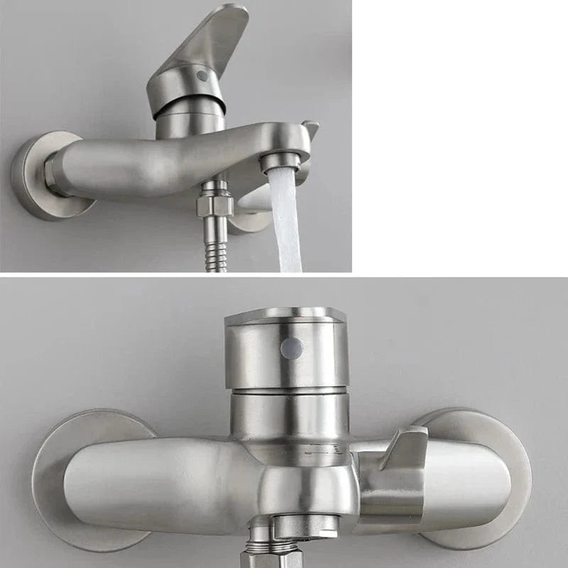 Mitigeur Baignoire Inox Résiste à l'Humidité Élégance Durable – Vertane