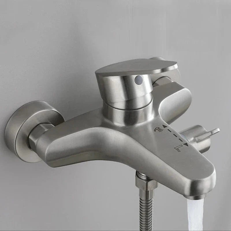 Mitigeur Baignoire Inox Résiste à l'Humidité Élégance Durable – Vertane