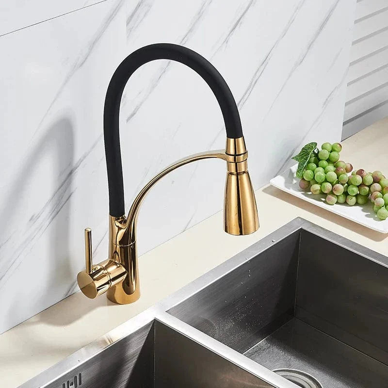 Mitigeur Cuisine avec Douchette Nickel Brossé Évier Moderne – Cuvéa