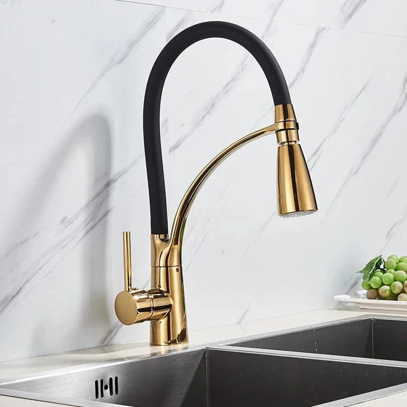 Mitigeur Cuisine avec Douchette Nickel Brossé Évier Moderne – Cuvéa
