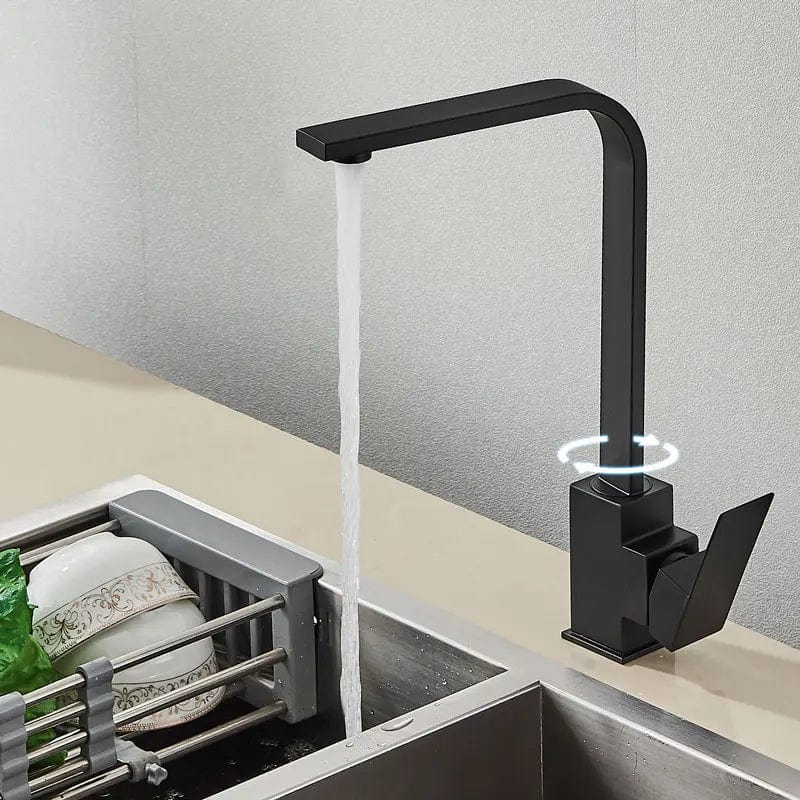 Mitigeur Cuisine Noir Mat Pivotant 360° Liberté de Mouvement – Cuvéa