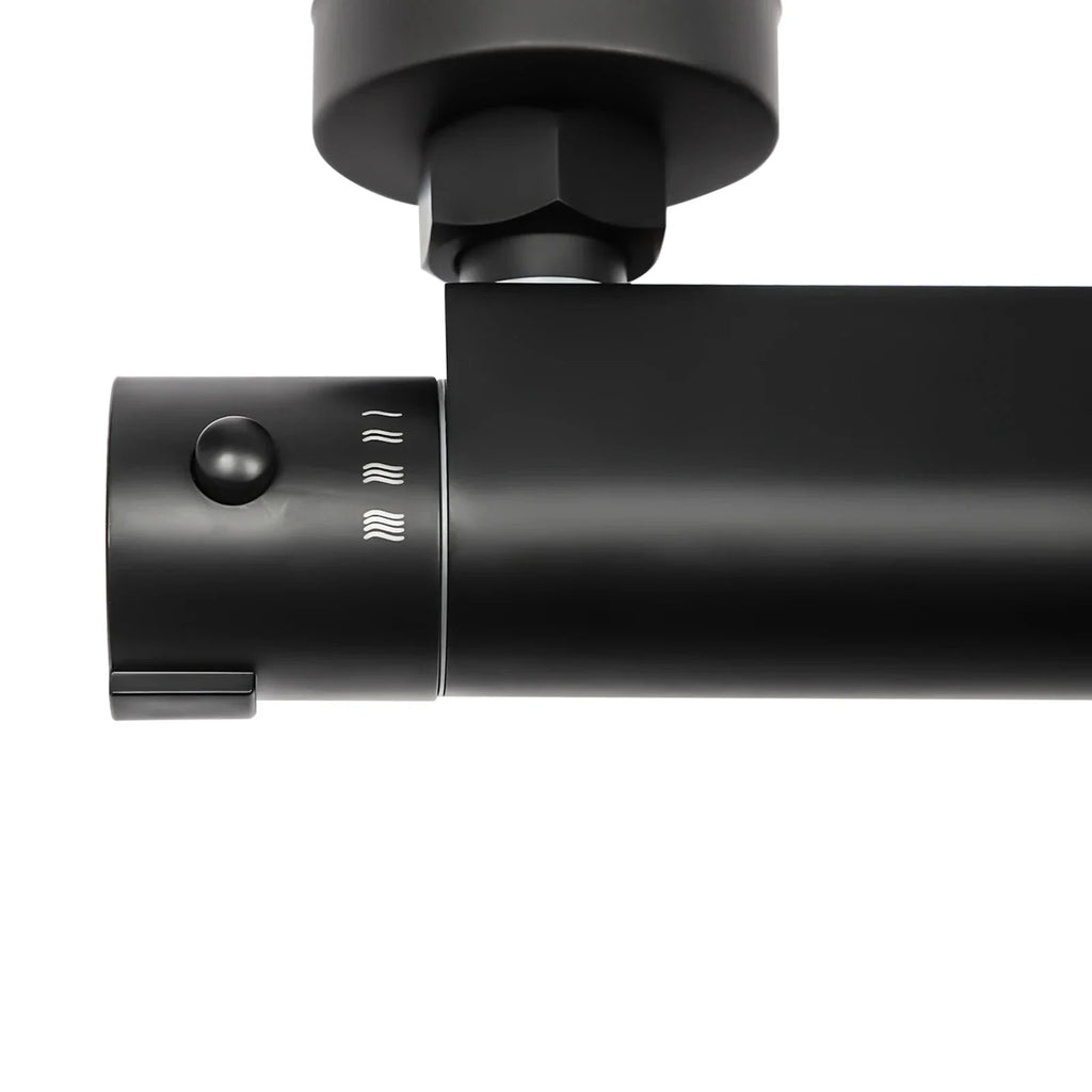 Mitigeur Douche Noir Finition Mate Anti-Traces Design Épuré – Zeltha