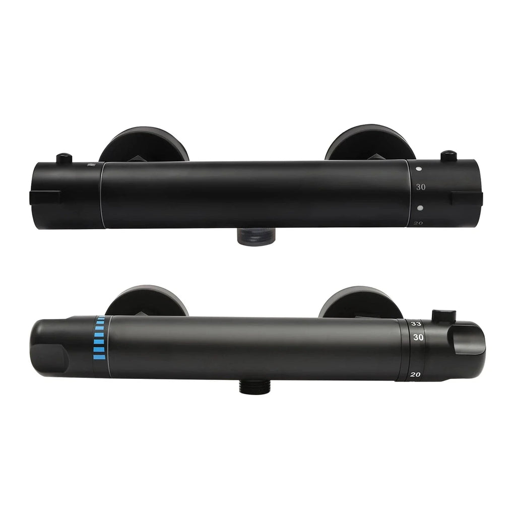 Mitigeur Douche Noir Finition Mate Anti-Traces Design Épuré – Zeltha